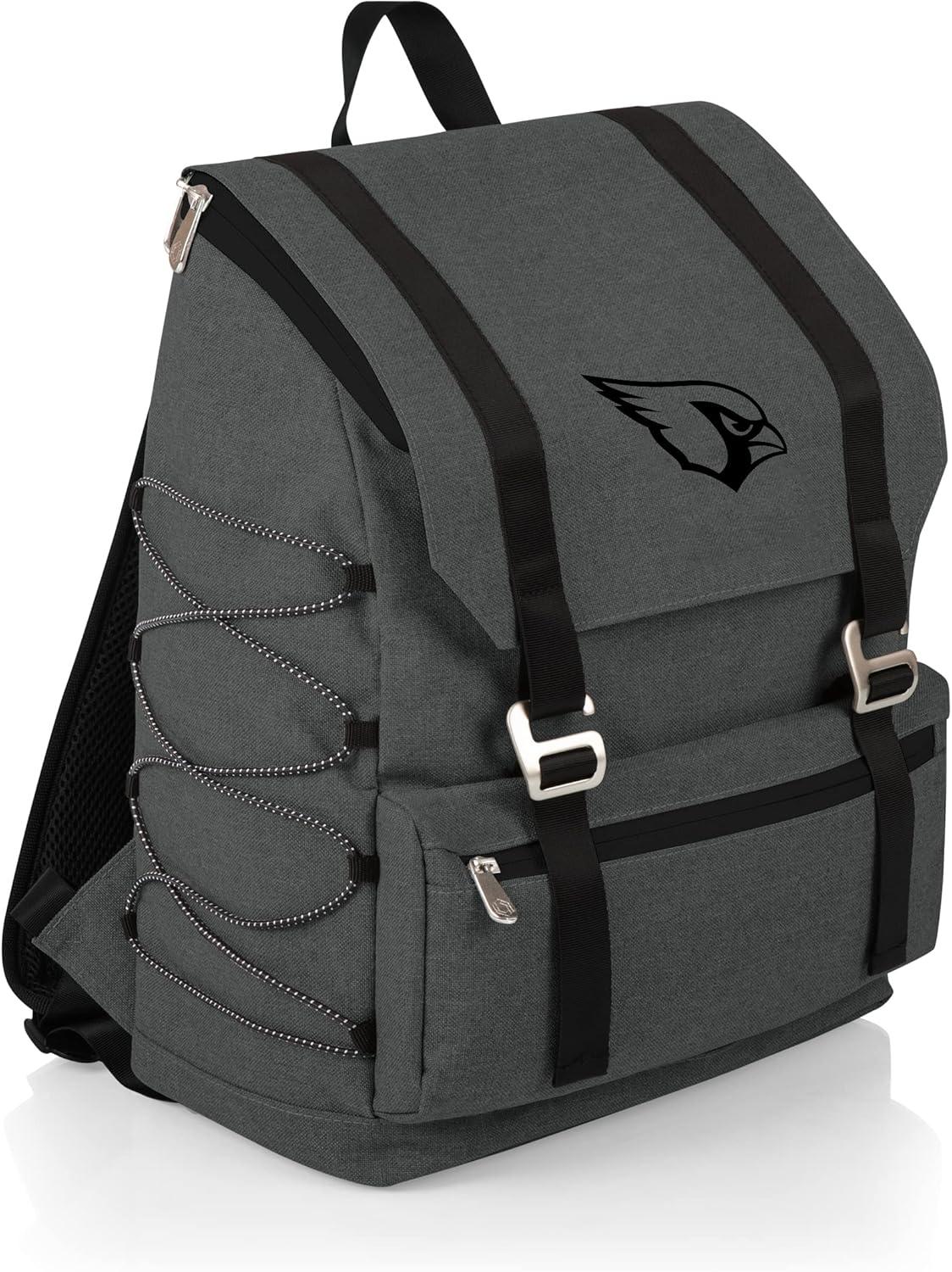 image:imagePicnic TIME NFL Buffalo Bills OTG Traverse Backpack Cooler Soft Cooler Backpack Hiking Backpack Heathered GrayArizona Cardinals