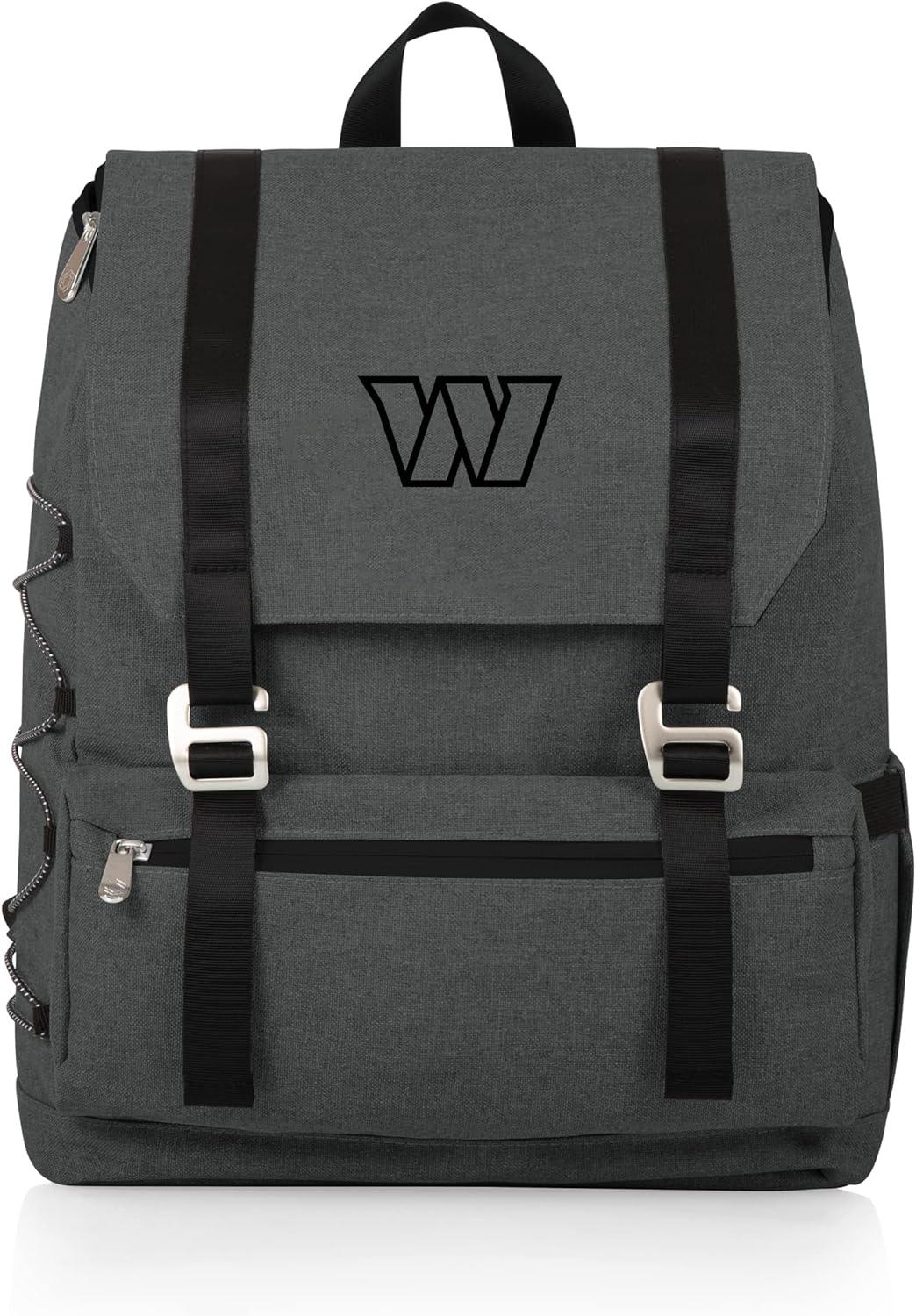 image:imagePicnic TIME NFL Buffalo Bills OTG Traverse Backpack Cooler Soft Cooler Backpack Hiking Backpack Heathered GrayWashington Commanders