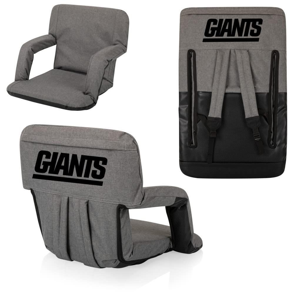image:imagePicnic TIME NFL Buffalo Bills Ventura Reclining Stadium Seat with Back Support Bleacher Seat Beach Floor Chair Heathered GrayHeathered Gray