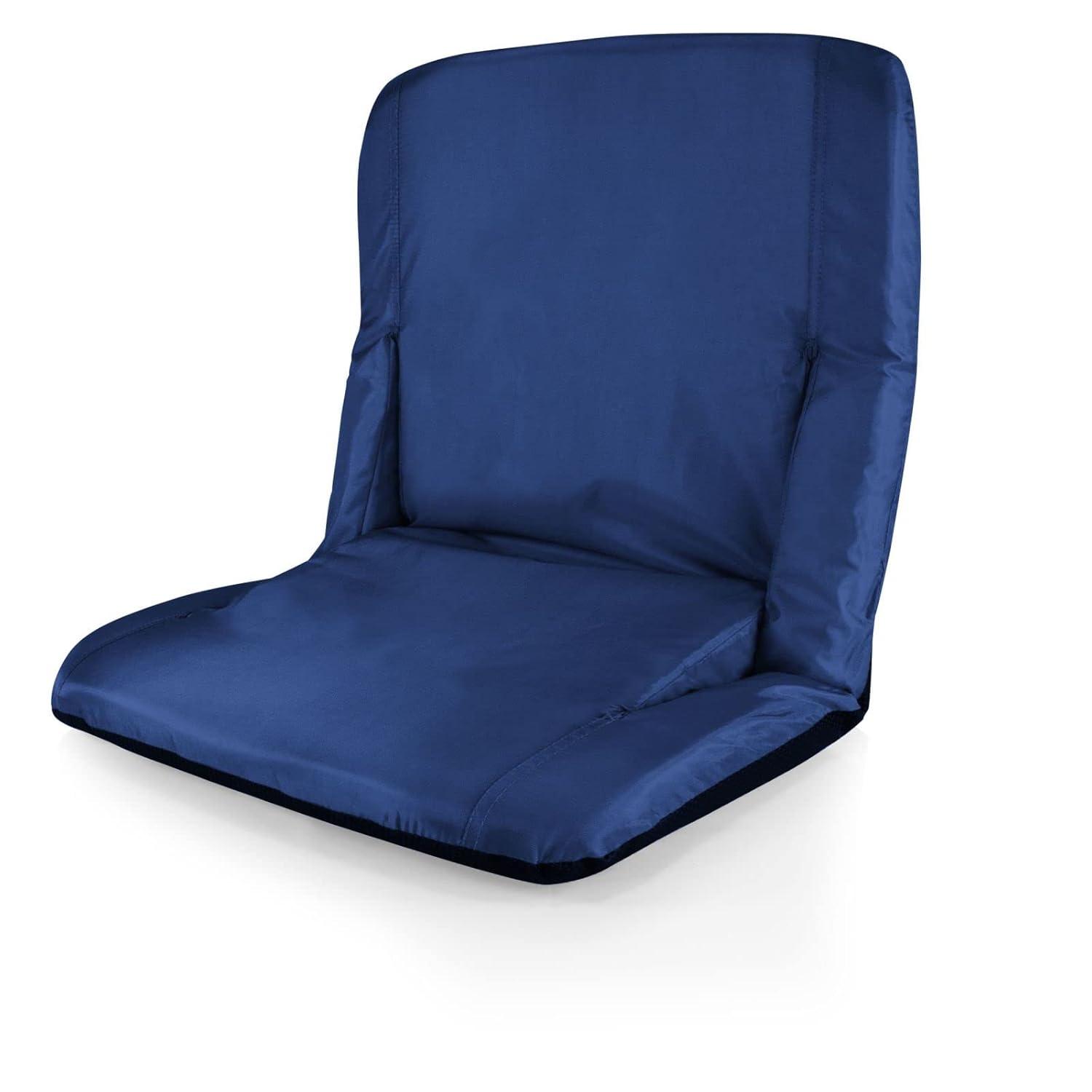 image:imagePicnic TIME NFL Buffalo Bills Ventura Reclining Stadium Seat with Back Support Bleacher Seat Beach Floor Chair Heathered GrayTennessee Titans Navy