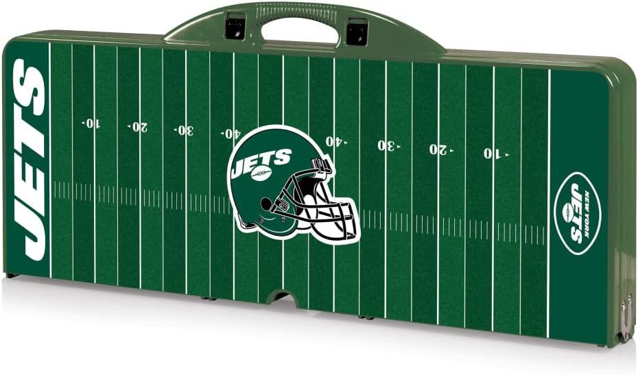 image:imagePicnic TIME NFL Football Field Folding Picnic Table Camping Table Outdoor Table with Umbrella HoleHunter Green