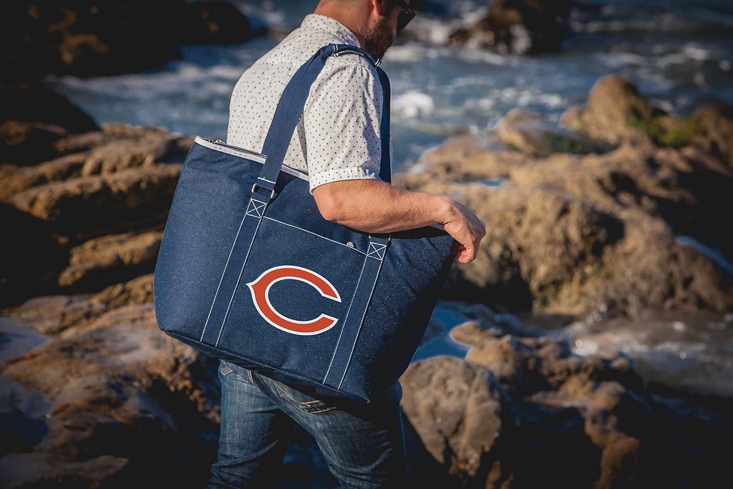 image:imagePicnic TIME NFL Tahoe XL Tote Cooler Bag Soft Cooler Bag Picnic CoolerNavy