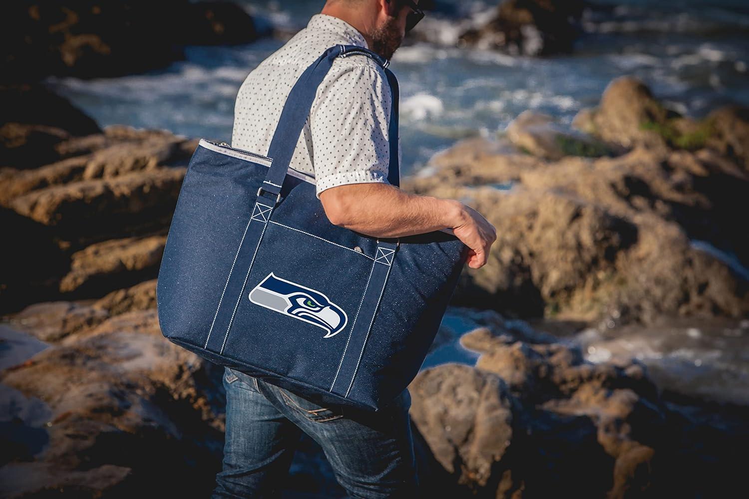 image:imagePicnic TIME NFL Tahoe XL Tote Cooler Bag Soft Cooler Bag Picnic CoolerNavy