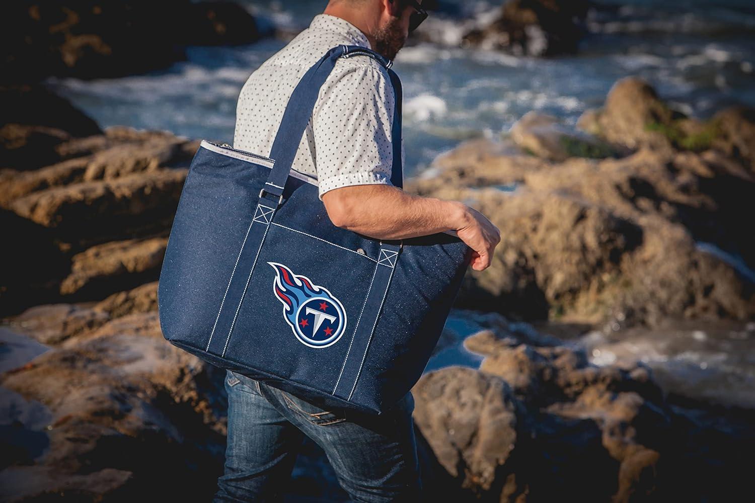 image:imagePicnic TIME NFL Tahoe XL Tote Cooler Bag Soft Cooler Bag Picnic CoolerNavy