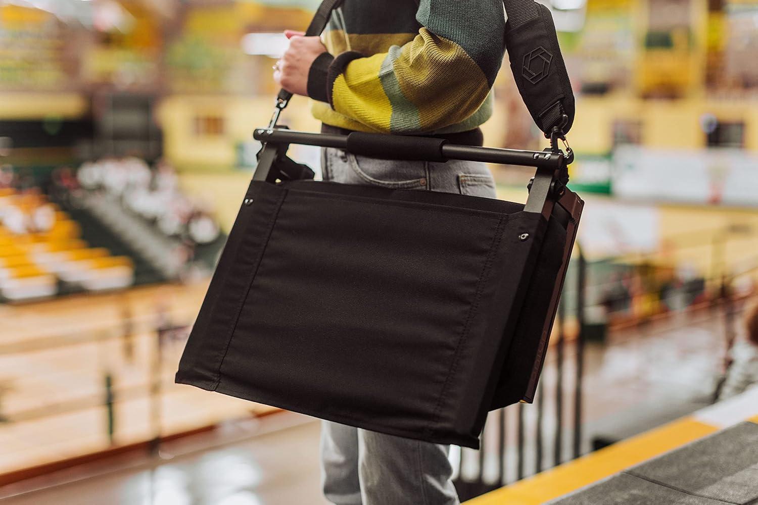 image:imagePicnic TIME NFL UnisexAdult NFL Gridiron Stadium Seat Lightweight Portable Folding Chair for Bleachers and BenchesBlack