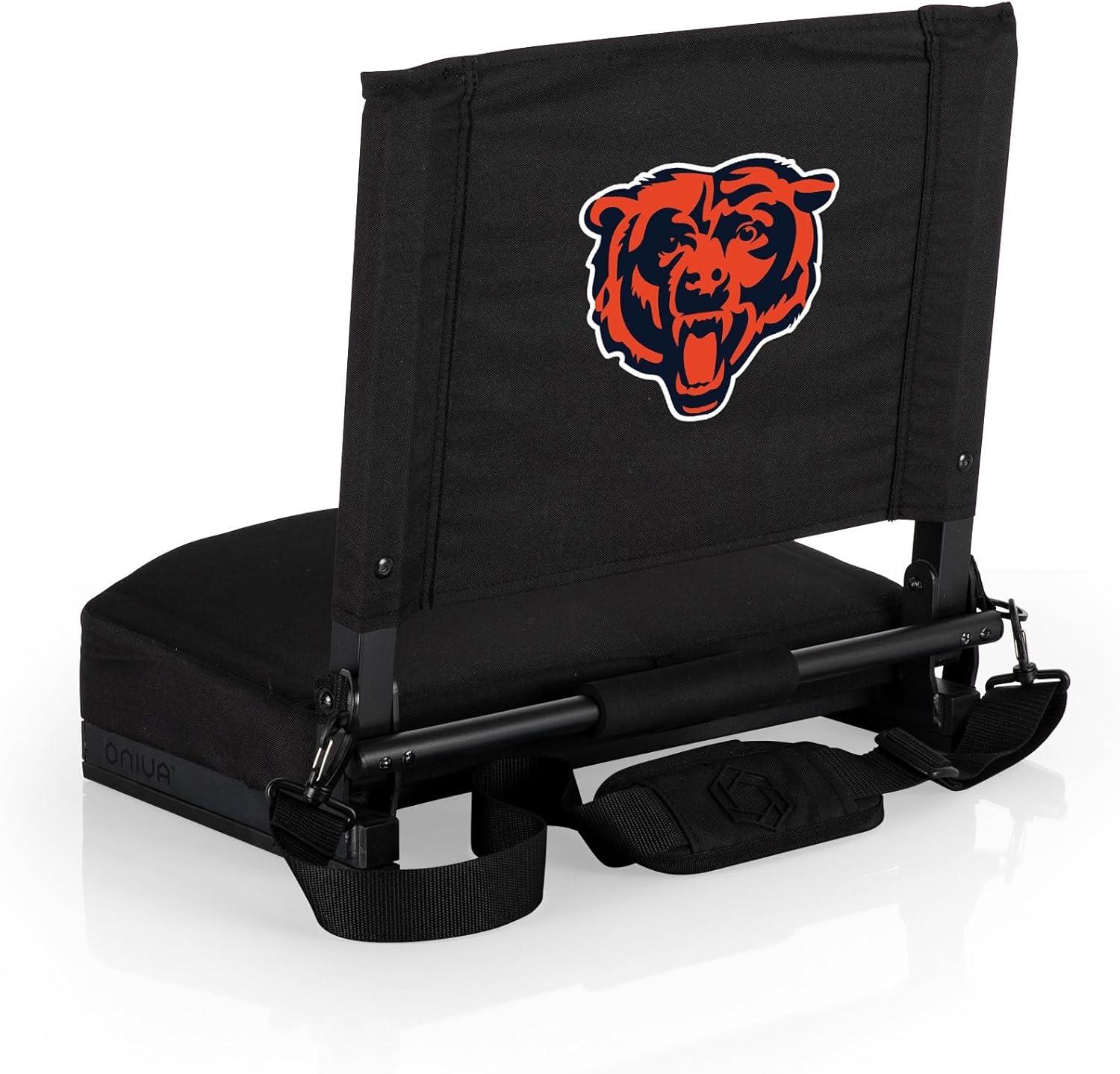 image:imagePicnic TIME NFL UnisexAdult NFL Gridiron Stadium Seat Lightweight Portable Folding Chair for Bleachers and BenchesBlack