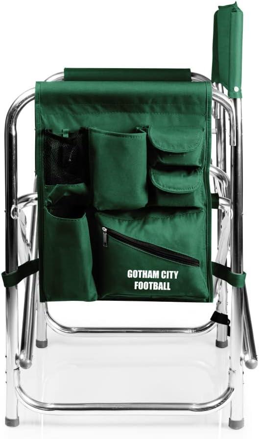 image:imagePicnic TIME NFL UnisexAdult NFL Sports Chair with Side Table Beach Chair Camp Chair for AdultsHunter Green