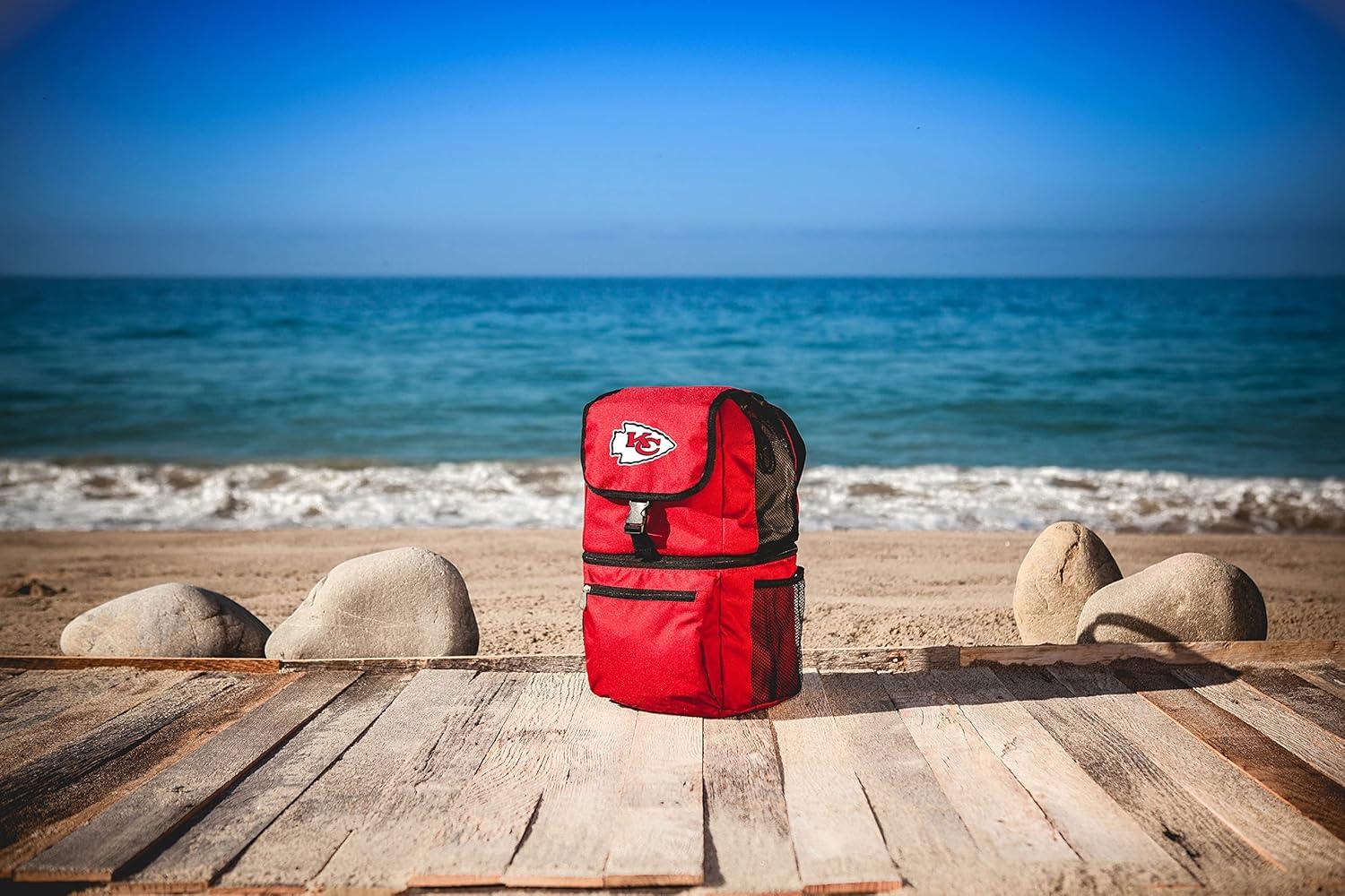image:imagePicnic TIME NFL Zuma Backpack Cooler Soft Cooler Backpack Lunch CoolerRed