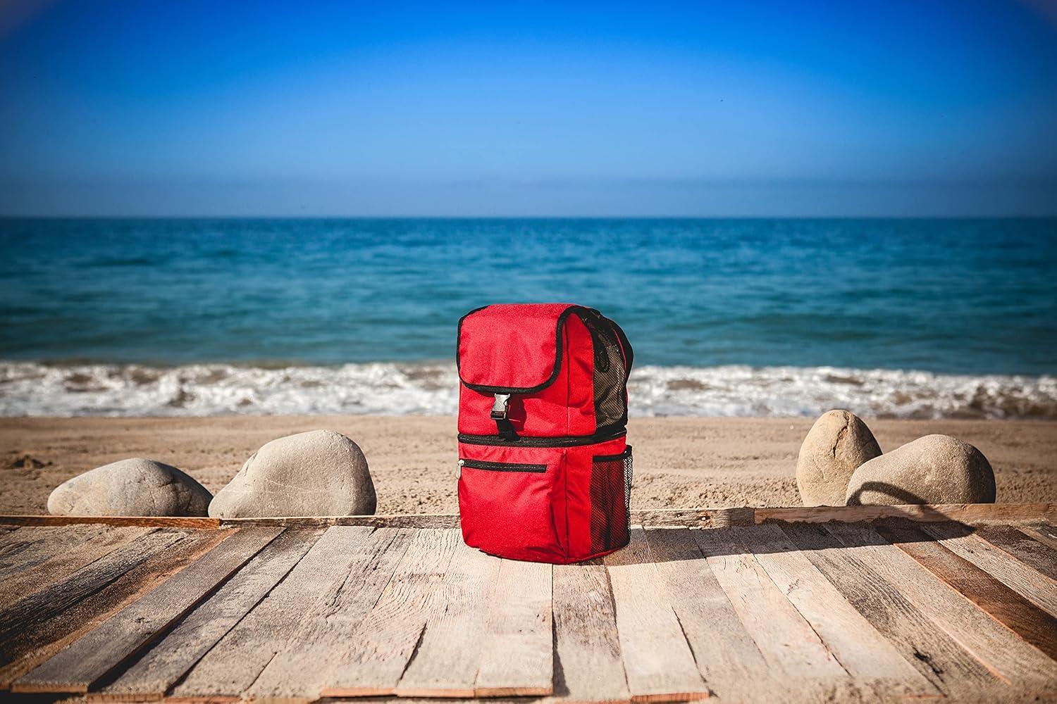 image:imagePicnic TIME NFL Zuma Backpack Cooler Soft Cooler Backpack Lunch CoolerRed