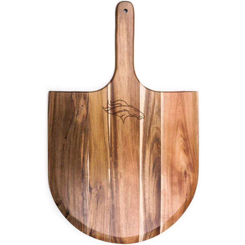 image:imagePICNIC TIME NFL Acacia Wood Pizza Peel Serving Pizza Paddle Bread Peel Acacia WoodDenver Broncos