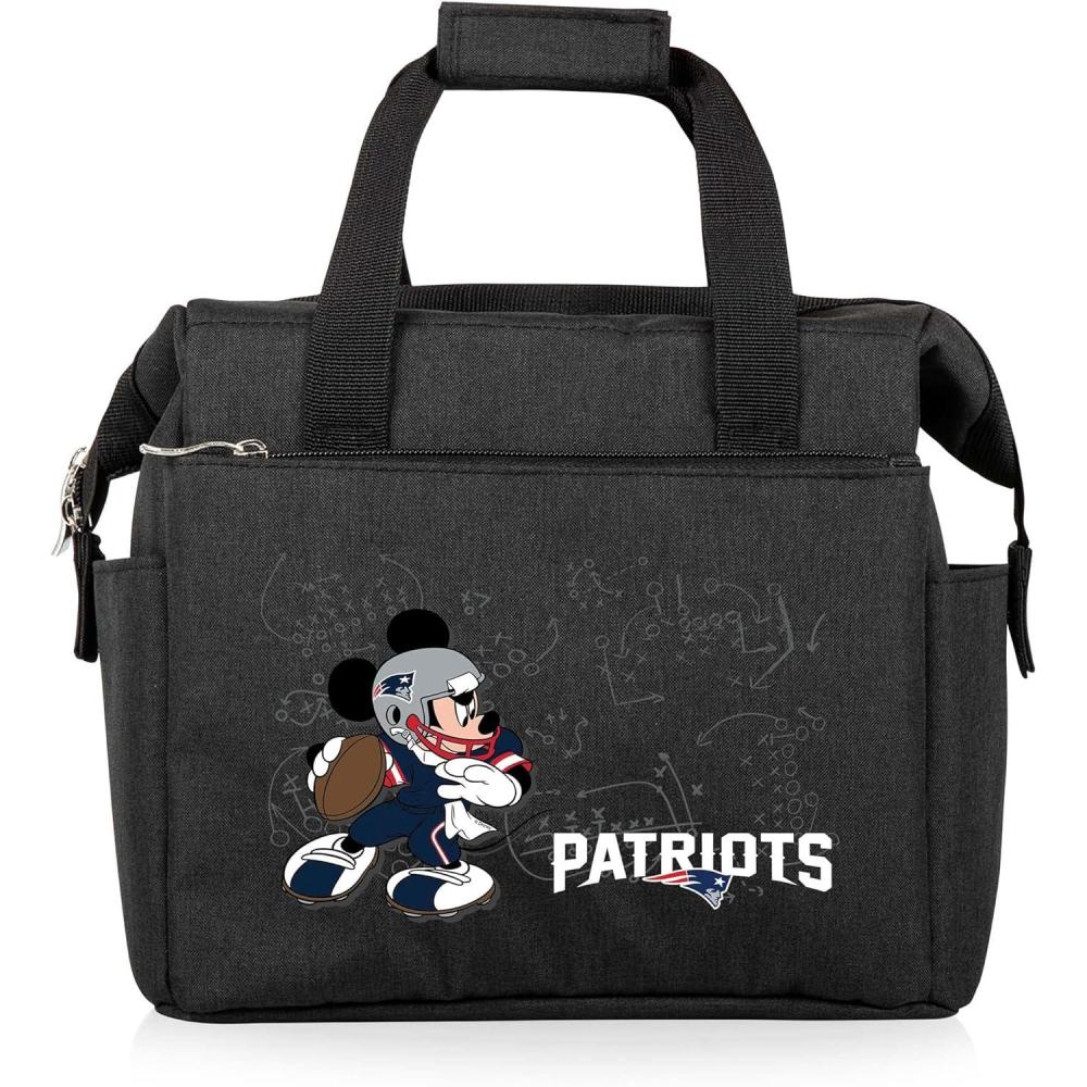 image:imagePICNIC TIME NFL Mickey Mouse On The Go Lunch Bag Soft Cooler Lunch Box Insulated Lunch Bag BlackNew England Patriots