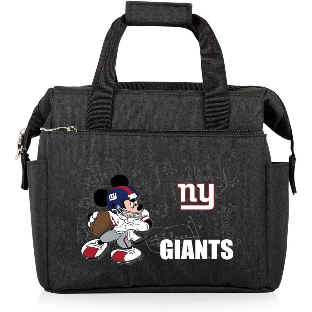 image:imagePICNIC TIME NFL Mickey Mouse On The Go Lunch Bag Soft Cooler Lunch Box Insulated Lunch Bag BlackNew York Giants