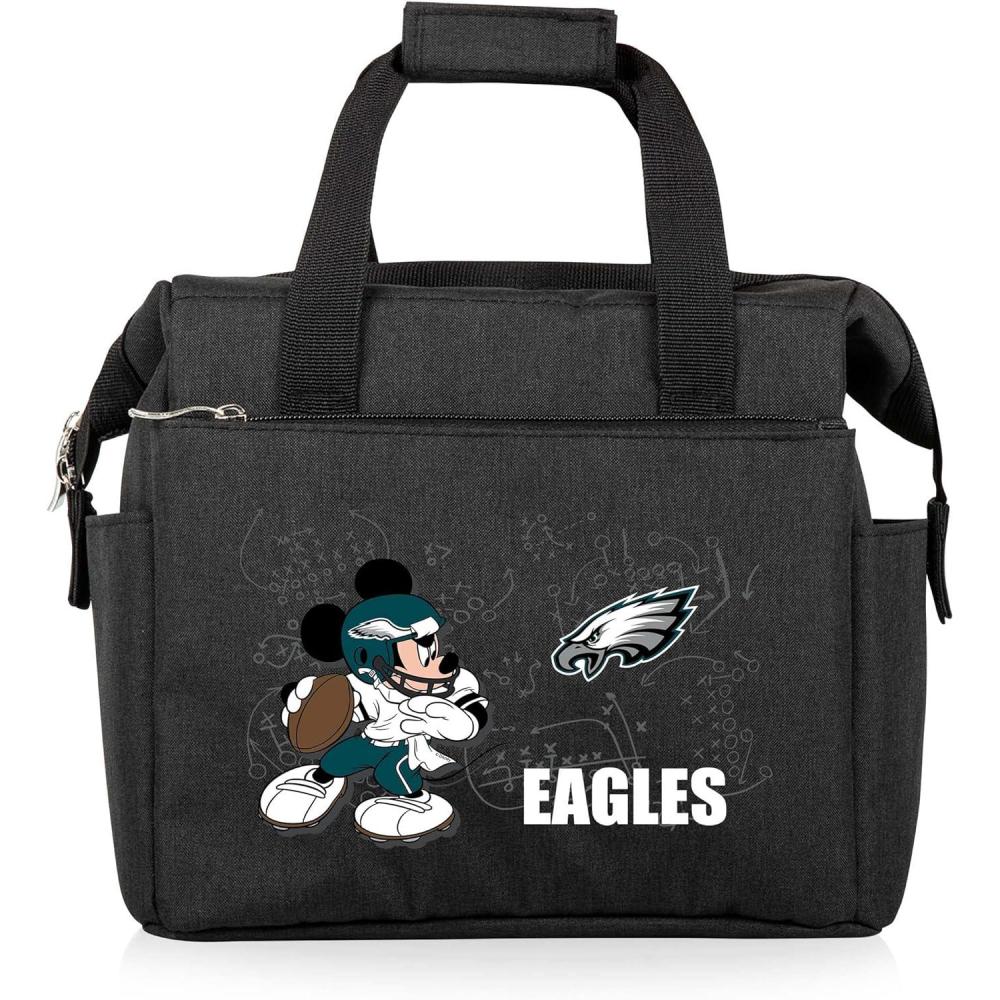 image:imagePICNIC TIME NFL Mickey Mouse On The Go Lunch Bag Soft Cooler Lunch Box Insulated Lunch Bag BlackPhiladelphia Eagles