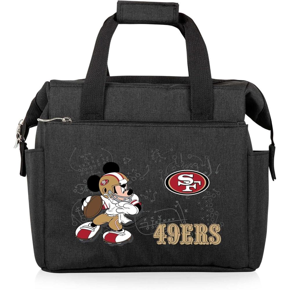 image:imagePICNIC TIME NFL Mickey Mouse On The Go Lunch Bag Soft Cooler Lunch Box Insulated Lunch Bag BlackSan Francisco 49ers