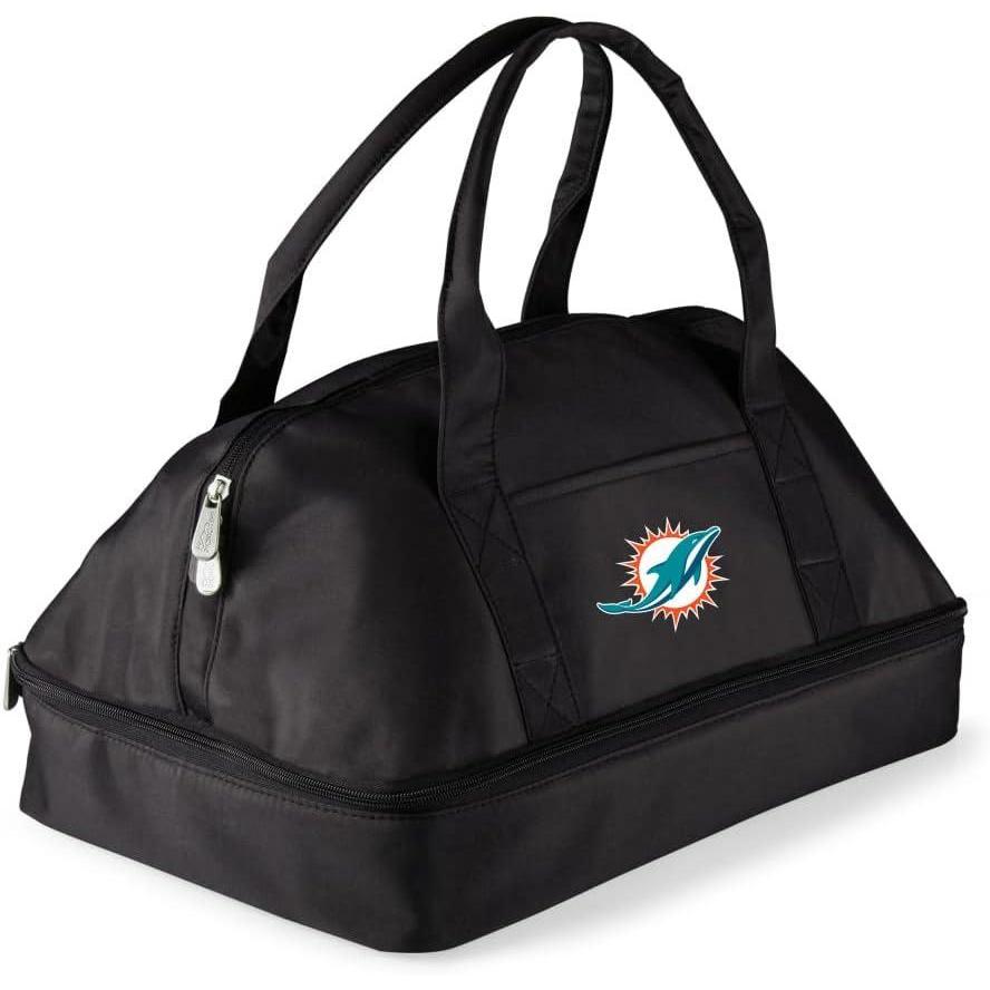image:imagePICNIC TIME NFL Potluck Casserole Carrier Insulated Thermal Food Carrier Insulated Casserole Carrier BlackMiami Dolphins
