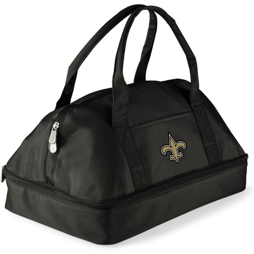 image:imagePICNIC TIME NFL Potluck Casserole Carrier Insulated Thermal Food Carrier Insulated Casserole Carrier BlackNew Orleans Saints