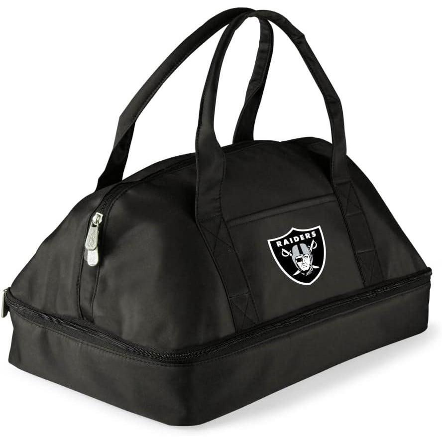 image:imagePICNIC TIME NFL Potluck Casserole Carrier Insulated Thermal Food Carrier Insulated Casserole Carrier BlackOakland Raiders
