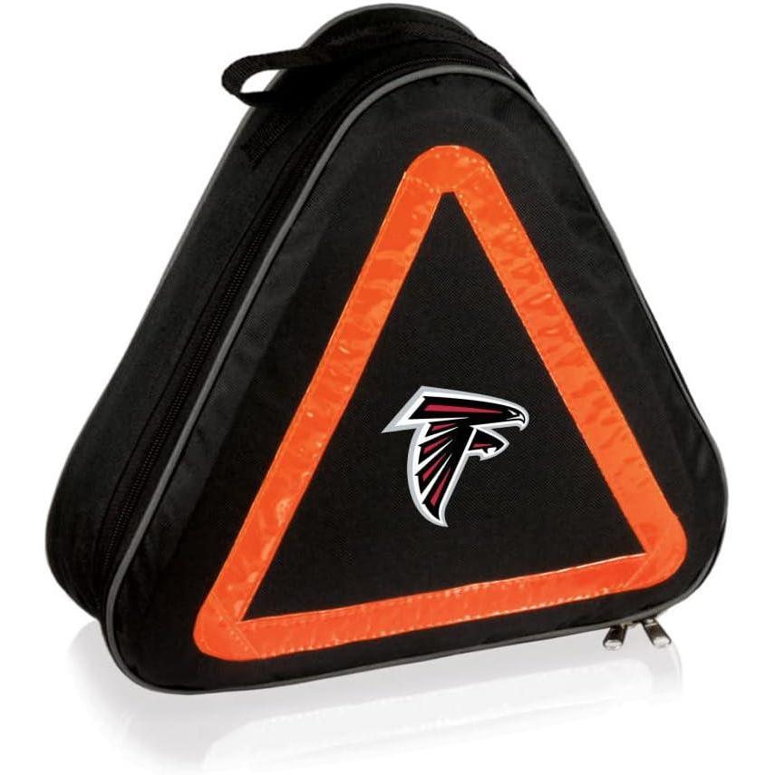 image:imagePICNIC TIME NFL Roadside Emergency Car Kit Auto Vehicle Safety Road Side Assistance with Jumper Cables and Car Tool Kit Black with Orange AccentsAtlanta Falcons