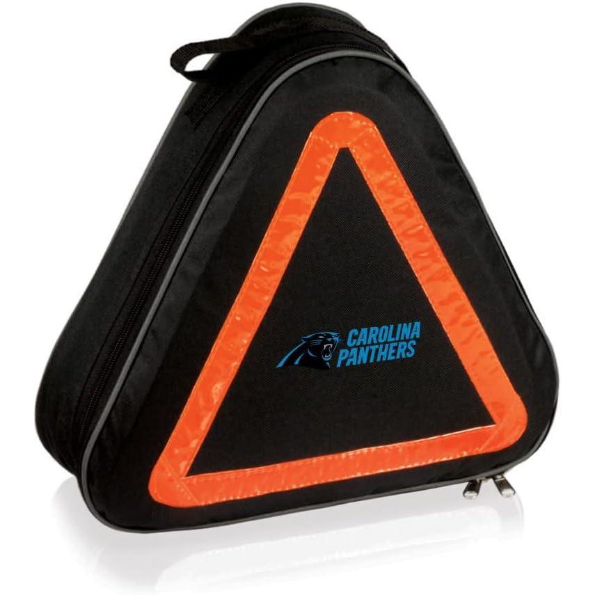 image:imagePICNIC TIME NFL Roadside Emergency Car Kit Auto Vehicle Safety Road Side Assistance with Jumper Cables and Car Tool Kit Black with Orange AccentsCarolina Panthers