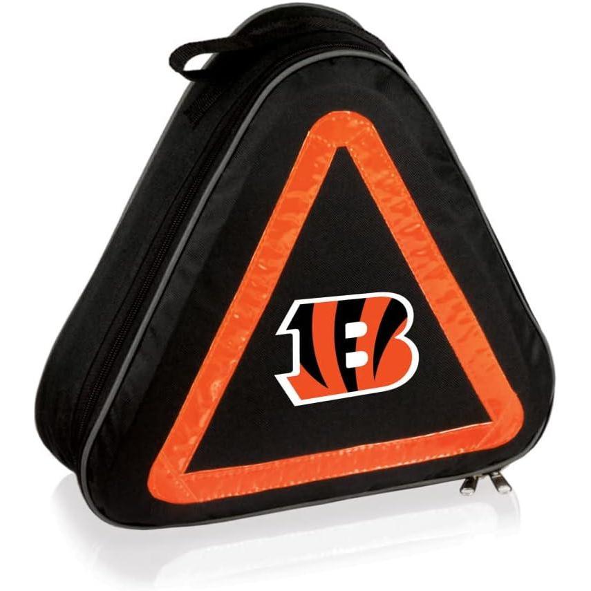 image:imagePICNIC TIME NFL Roadside Emergency Car Kit Auto Vehicle Safety Road Side Assistance with Jumper Cables and Car Tool Kit Black with Orange AccentsCincinnati Bengals