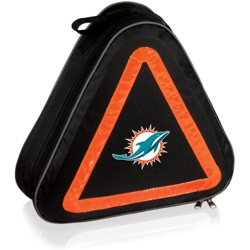 image:imagePICNIC TIME NFL Roadside Emergency Car Kit Auto Vehicle Safety Road Side Assistance with Jumper Cables and Car Tool Kit Black with Orange AccentsMiami Dolphins