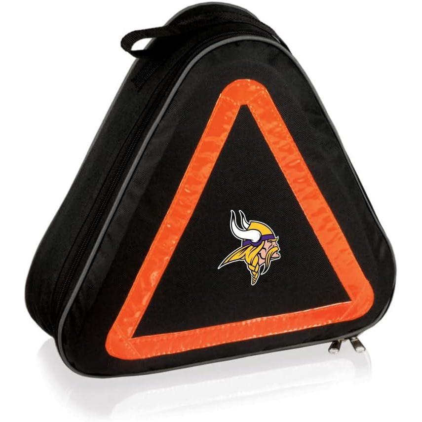 image:imagePICNIC TIME NFL Roadside Emergency Car Kit Auto Vehicle Safety Road Side Assistance with Jumper Cables and Car Tool Kit Black with Orange AccentsMinnesota Vikings