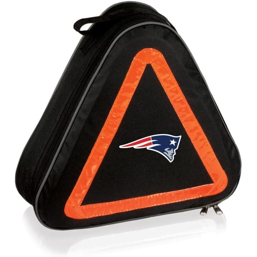 image:imagePICNIC TIME NFL Roadside Emergency Car Kit Auto Vehicle Safety Road Side Assistance with Jumper Cables and Car Tool Kit Black with Orange AccentsNew England Patriots