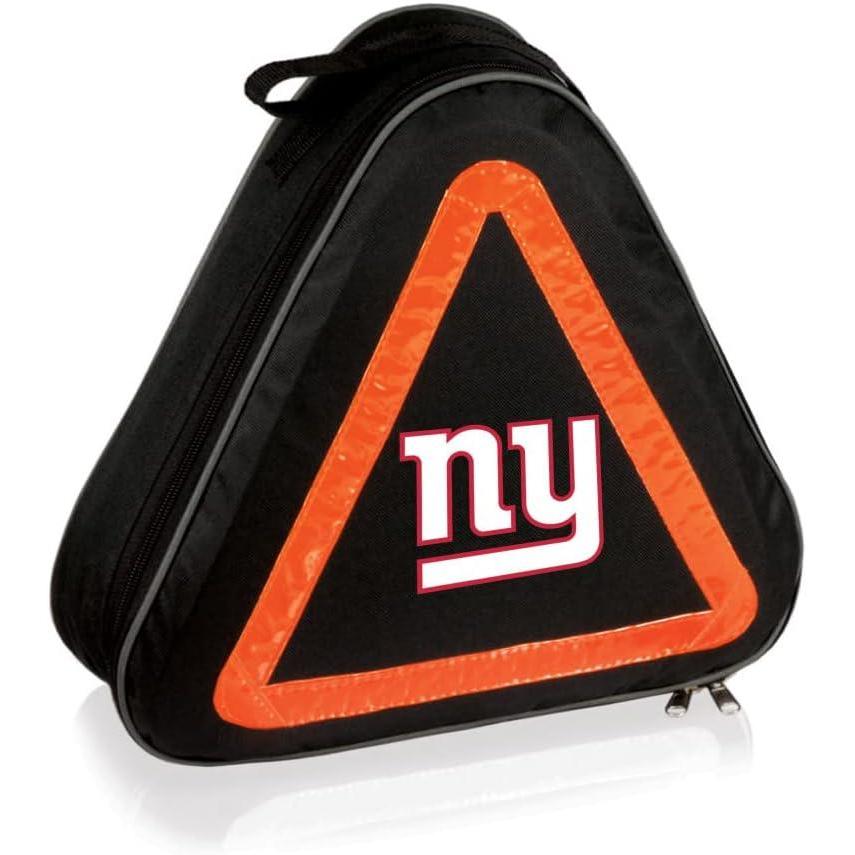 image:imagePICNIC TIME NFL Roadside Emergency Car Kit Auto Vehicle Safety Road Side Assistance with Jumper Cables and Car Tool Kit Black with Orange AccentsNew York Giants