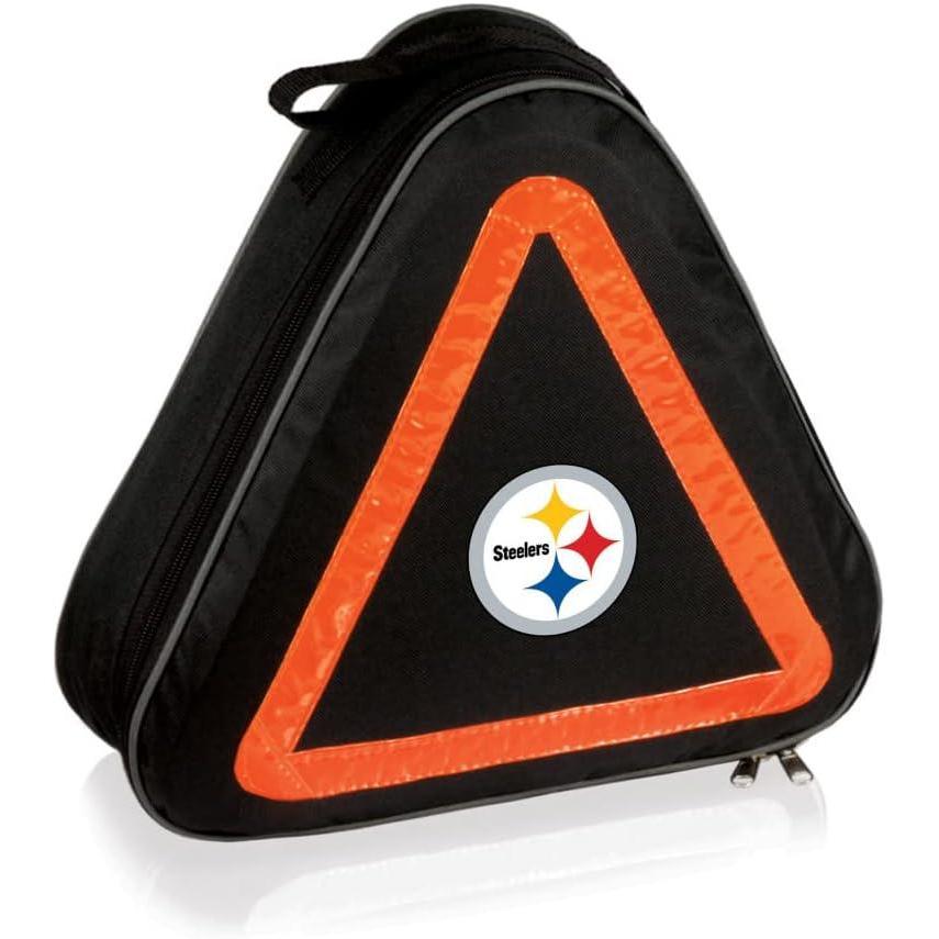 image:imagePICNIC TIME NFL Roadside Emergency Car Kit Auto Vehicle Safety Road Side Assistance with Jumper Cables and Car Tool Kit Black with Orange AccentsPittsburgh Steelers