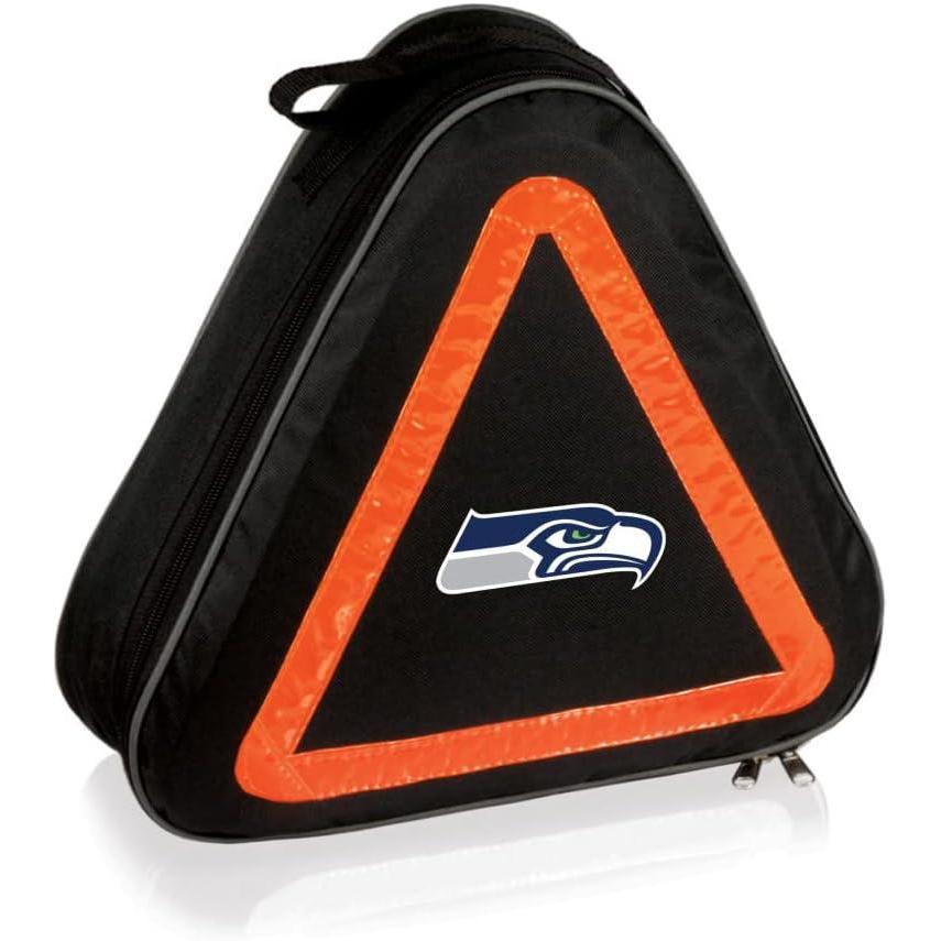 image:imagePICNIC TIME NFL Roadside Emergency Car Kit Auto Vehicle Safety Road Side Assistance with Jumper Cables and Car Tool Kit Black with Orange AccentsSeattle Seahawks