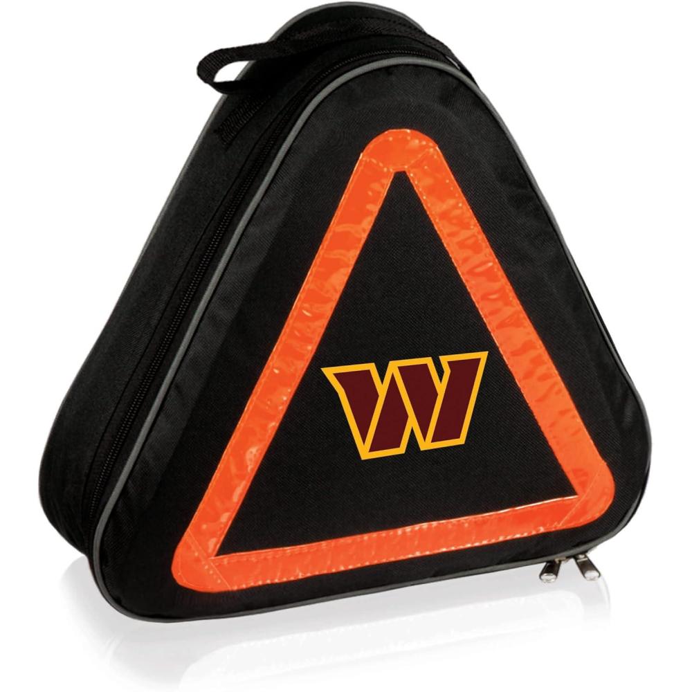 image:imagePICNIC TIME NFL Roadside Emergency Car Kit Auto Vehicle Safety Road Side Assistance with Jumper Cables and Car Tool Kit Black with Orange AccentsWashington Commanders
