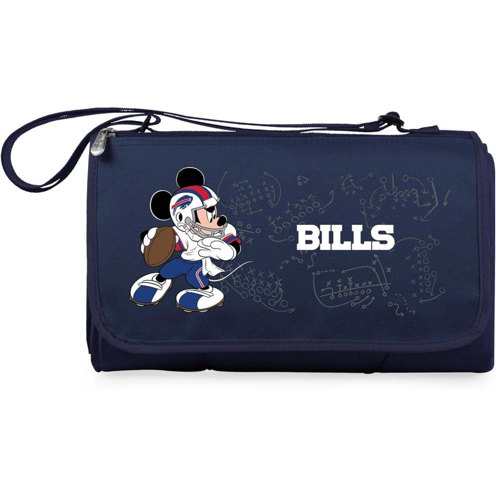 image:imagePICNIC TIME NFL UnisexAdult NFL Mickey Blanket Tote Outdoor Picnic BlanketBlue