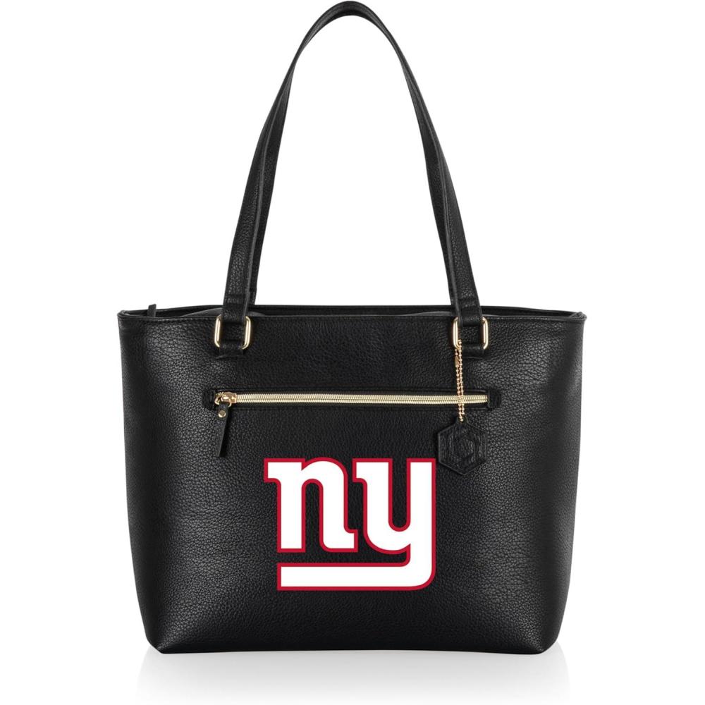image:imagePICNIC TIME NFL Uptown Cooler Tote Bag Insulated Purse Lunch Bag Stylish Beach Bag Soft Cooler BlackNew York Giants
