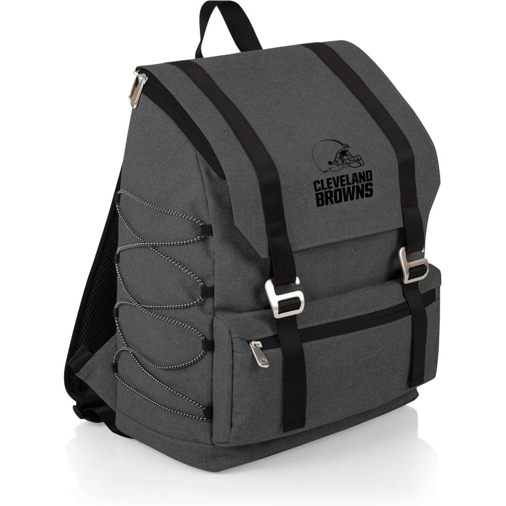 image:imagePicnic TIME NFL Buffalo Bills OTG Traverse Backpack Cooler  Soft Cooler Backpack  Hiking Backpack Heathered GrayCleveland Browns