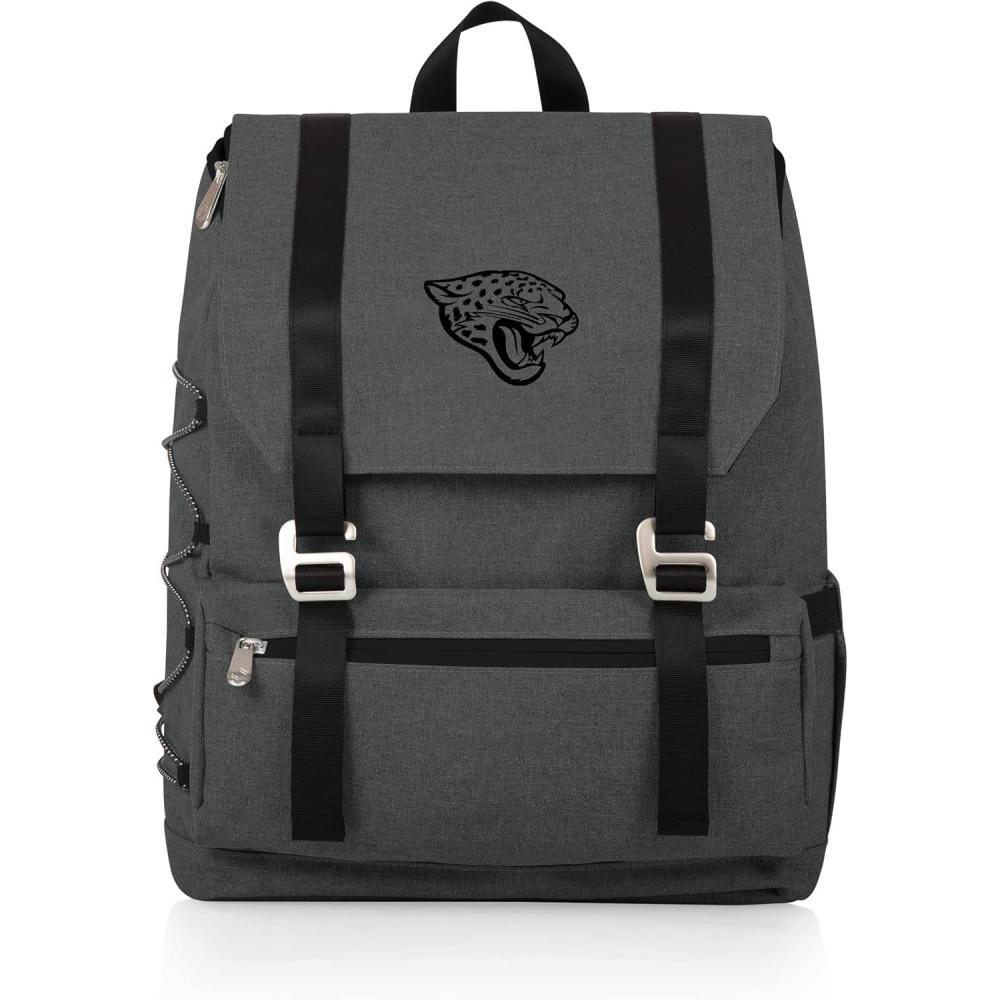 image:imagePicnic TIME NFL Buffalo Bills OTG Traverse Backpack Cooler  Soft Cooler Backpack  Hiking Backpack Heathered GrayJacksonville Jaguars