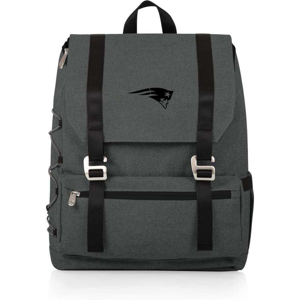 image:imagePicnic TIME NFL Buffalo Bills OTG Traverse Backpack Cooler  Soft Cooler Backpack  Hiking Backpack Heathered GrayNew England Patriots