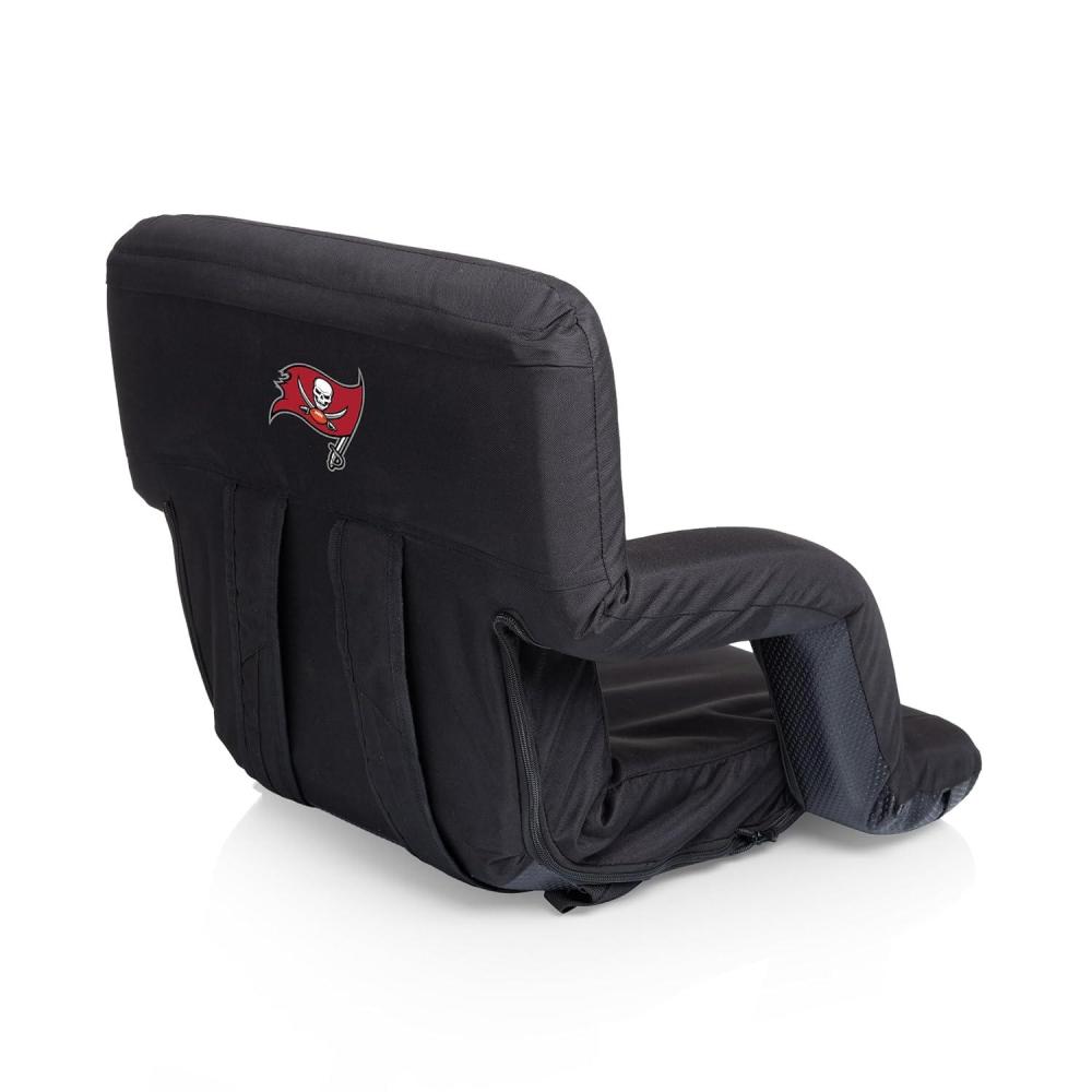 image:imagePicnic TIME NFL Buffalo Bills Ventura Reclining Stadium Seat with Back Support Bleacher Seat Beach Floor Chair Heathered GrayBlack