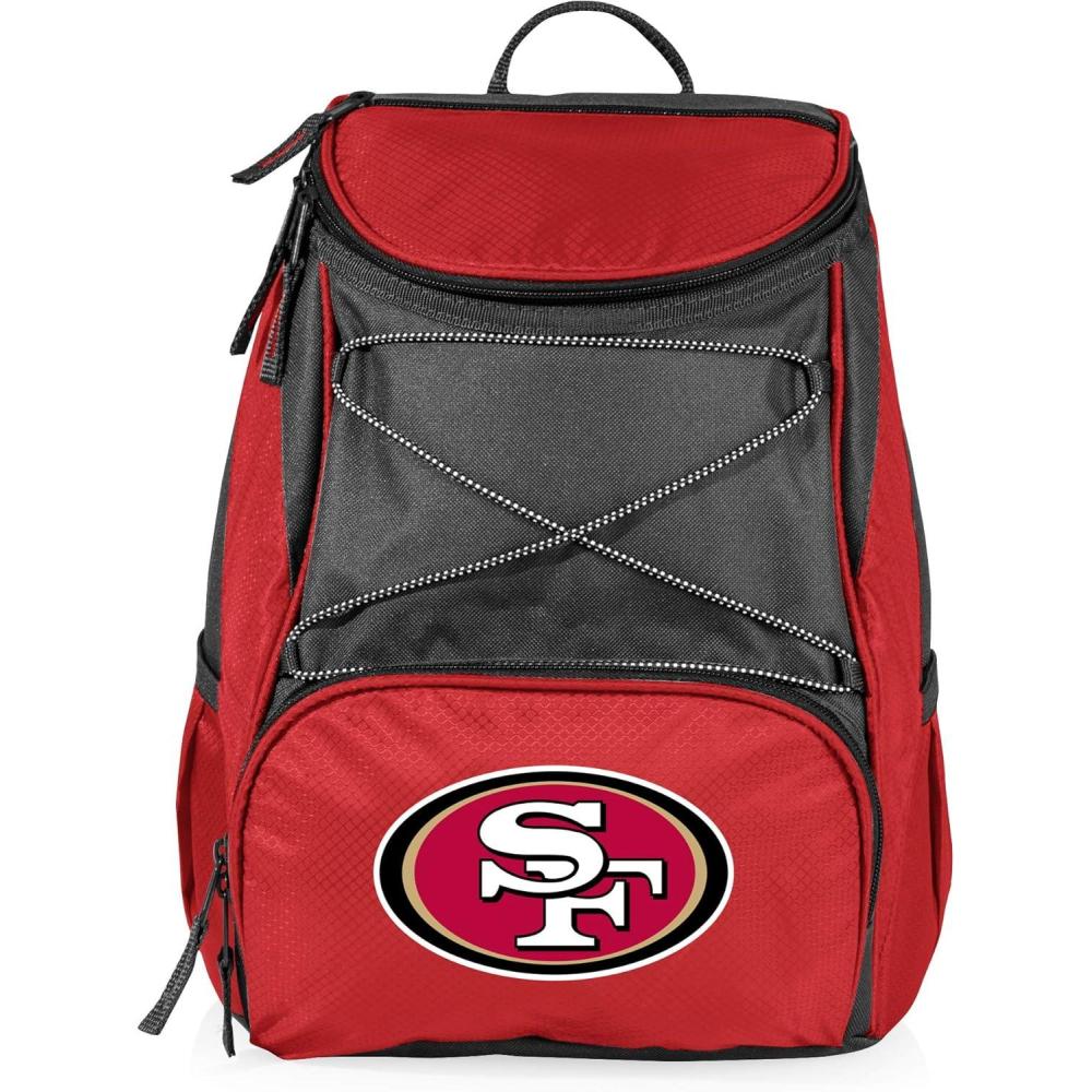 image:imagePicnic Time NFL PTX Backpack Cooler Soft Cooler Backpack Insulated Lunch BagRed