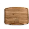 PICNIC TIME NCAA Ovale Acacia Cutting Board, Charcuterie Board Set with Juice Groove, Wood Serving Board, (Acacia Wood)(Cleveland Browns)