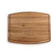 PICNIC TIME NCAA Ovale Acacia Cutting Board, Charcuterie Board Set with Juice Groove, Wood Serving Board, (Acacia Wood)(Denver Broncos)