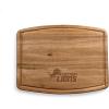 PICNIC TIME NCAA Ovale Acacia Cutting Board, Charcuterie Board Set with Juice Groove, Wood Serving Board, (Acacia Wood)(Detroit Lions)