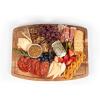 PICNIC TIME NCAA Ovale Acacia Cutting Board, Charcuterie Board Set with Juice Groove, Wood Serving Board, (Acacia Wood)(Los Angeles Chargers)