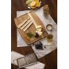 PICNIC TIME NCAA Ovale Acacia Cutting Board, Charcuterie Board Set with Juice Groove, Wood Serving Board, (Acacia Wood)(New York Jets)