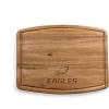 PICNIC TIME NCAA Ovale Acacia Cutting Board, Charcuterie Board Set with Juice Groove, Wood Serving Board, (Acacia Wood)(Philadelphia Eagles)