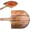 PICNIC TIME NFL Acacia Wood Pizza Peel, Serving Pizza Paddle, Bread Peel, (Acacia Wood)(New York Giants)
