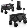 PICNIC TIME NFL Adventure Wagon Elite All-Terrain Portable Utility Wagon(Baltimore Ravens)