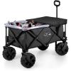 PICNIC TIME NFL Adventure Wagon Elite All-Terrain Portable Utility Wagon(Baltimore Ravens)