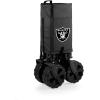 PICNIC TIME NFL Adventure Wagon Elite All-Terrain Portable Utility Wagon(Las Vegas Raiders)
