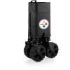 PICNIC TIME NFL Adventure Wagon Elite All-Terrain Portable Utility Wagon(Pittsburgh Steelers)