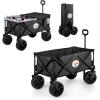 PICNIC TIME NFL Adventure Wagon Elite All-Terrain Portable Utility Wagon(Pittsburgh Steelers)